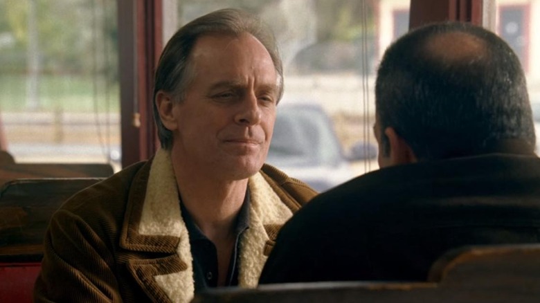 Keith Carradine as Frank Breitkopf, talking to someone in a diner on Criminal Minds.