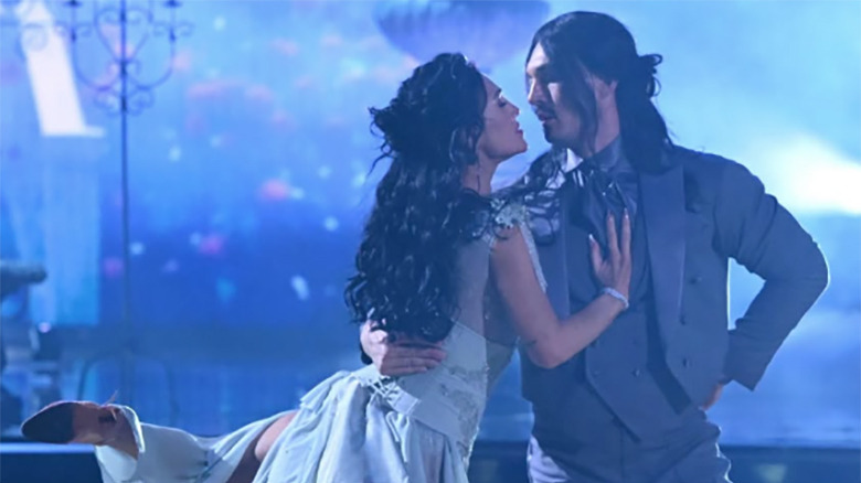 Tyler Cameron and Sharna Burgess on Dancing With the Stars Season 35 Week 7