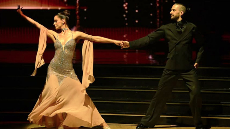 Maura Higgins and Mark Ballas on Dancing With the Stars Season 35 Week 4