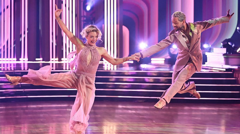 Amber Glenn and Pasha Pashkov on Dancing With the Stars Season 35 Week 3