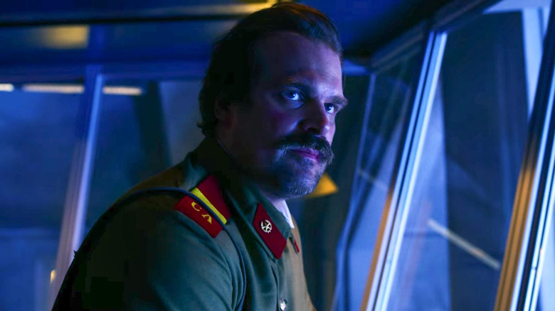 Chief Jim Hopper (David Harbour) dons a Russian uniform in 