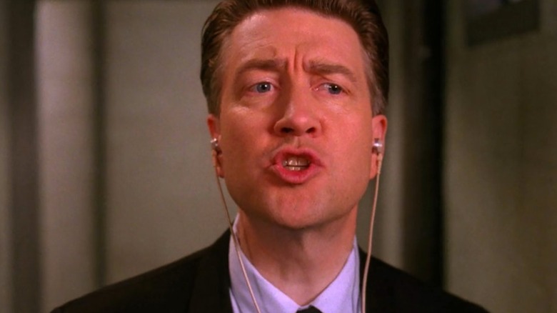 A young Gordon Cole wearing headphones on "Twin Peaks"