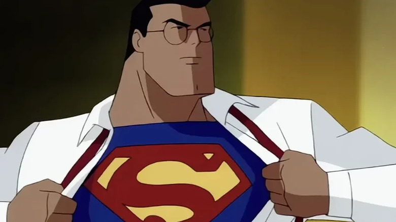 Clark Kent becomes Superman on Superman: The Animated Series