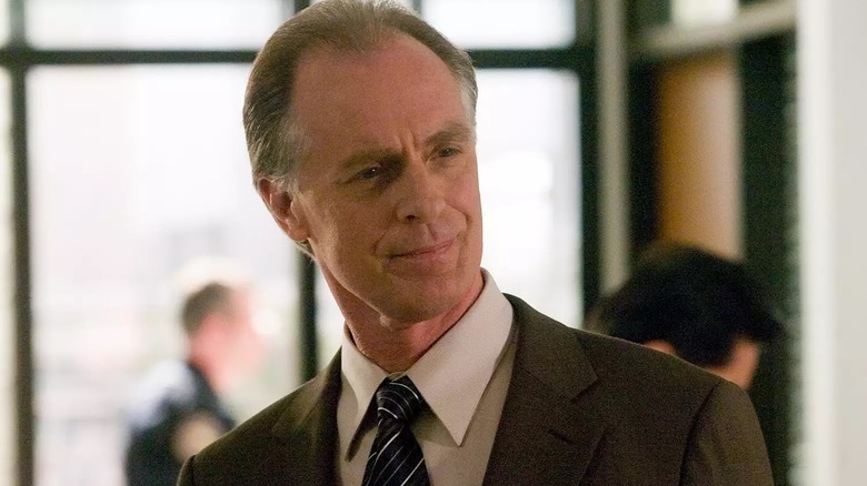 Keith Carradine as Frank Lundy, looking confused in Dexter.