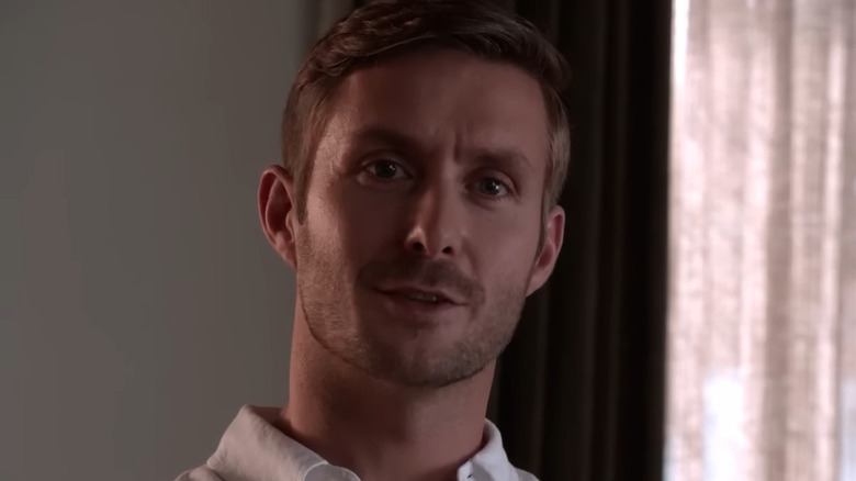 Darri Ingolfsson as Oliver Saxon, talking to Dexter in Dexter.