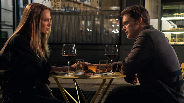 Dexter: Resurrection's Uma Thurman and Michael C. Hall