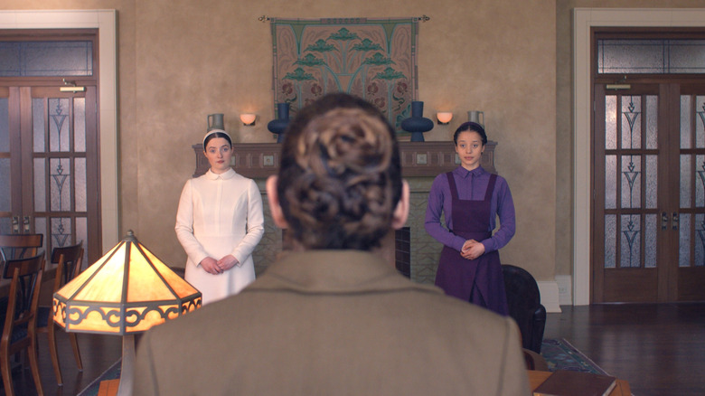 Daisy, Aunt Lydia, and Agnes in The Testaments