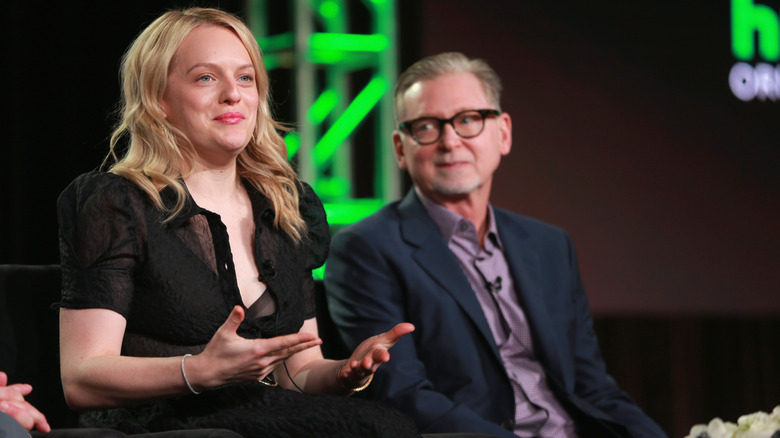 Elisabeth Moss and Warren Littlefield