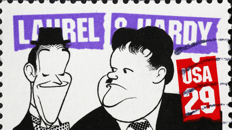 Laurel ve Hardy'nin karikatür damgası