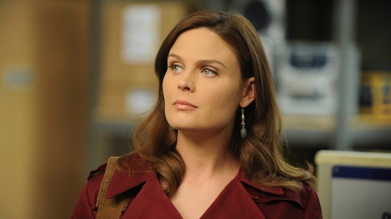 Dr. Temperance Brennan looking off to the side