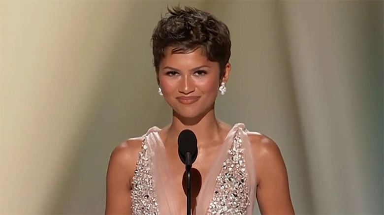 Zendaya presents at the 2026 Emmys