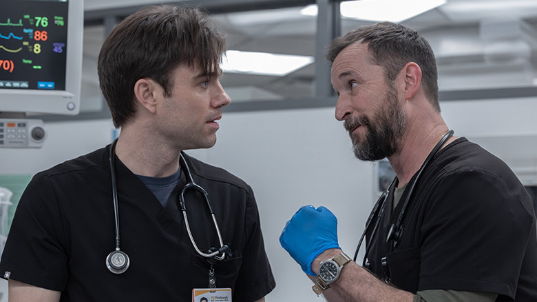 Dr. Langdon and Dr. Robby in The Pitt Season 2