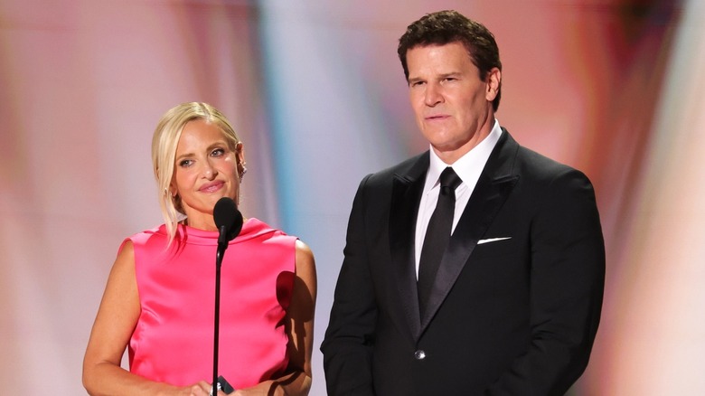 Sarah Michelle Gellar and David Boreanaz at the 2026 Emmys
