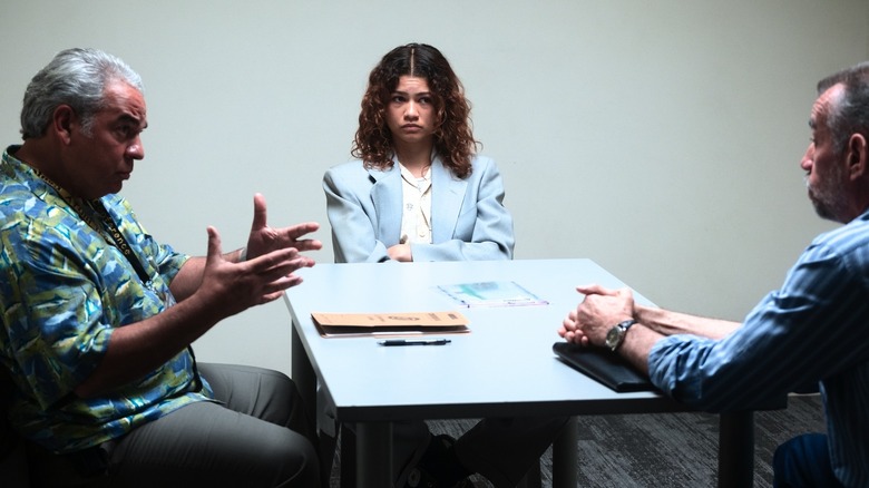 Rue and DEA agents in Euphoria