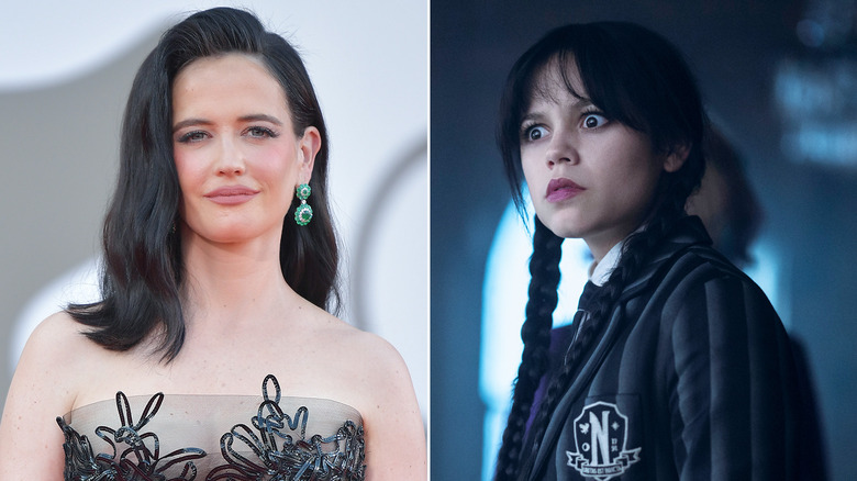 Eva Green cast as Aunt Ophelia in Season 3 of Netflix's Wednesday with Jenna Ortega