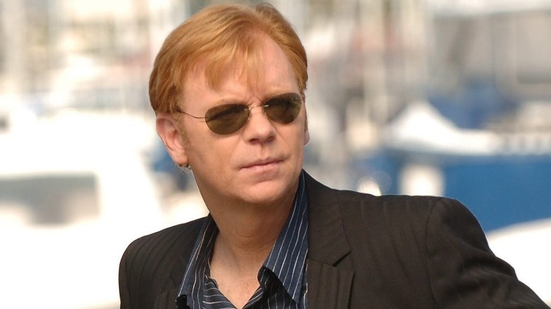Horatio Caine at a crime scene in "CSI: Miami"