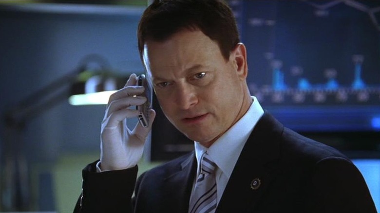 Mac Taylor on a phone call in "CSI: NY"