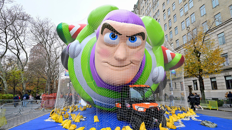 Buzz Lightyear balloon in the 2025 Macy's Thanksgiving Day Parade