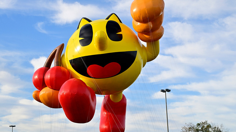 Pac-Man balloon in the 2025 Macy's Thanksgiving Day Parade