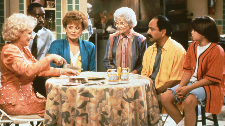 Roland, Oliver, Rose, Blanche, Chuy, and Sophia from "The Golden Palace"