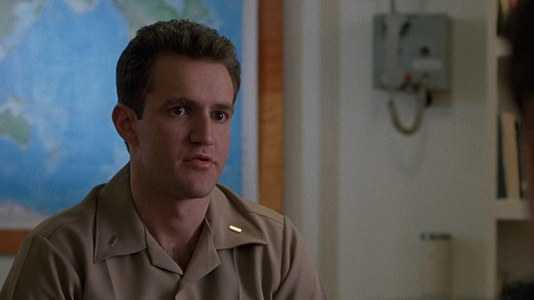 Lieutenant Charles Bates (Joe Chrest) is interrogated in Law & Order