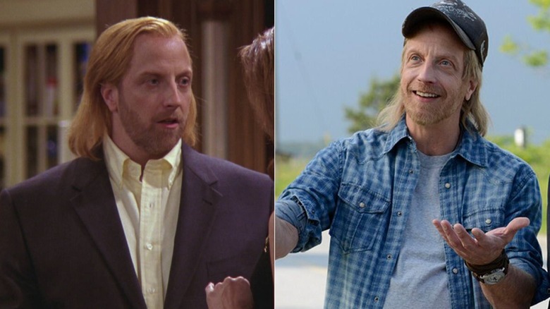 A side-by-side photo of Chris Elliott in Everybody Loves Raymond and Schitt's Creek.