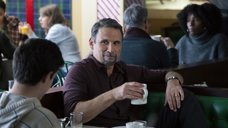 FBI's Jubal Valentine has breakfast with his son Tyler