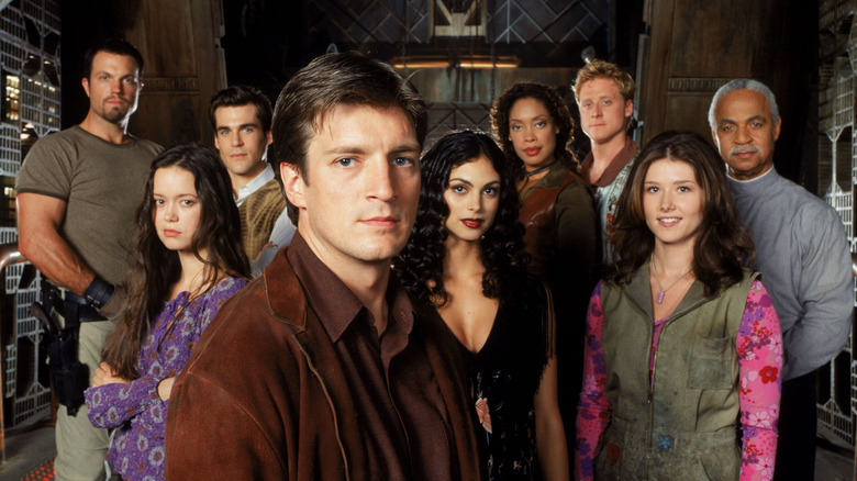 The cast of Firefly
