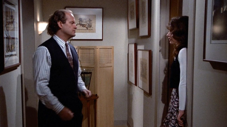 Kelsey Grammer and Jane Leeves as Dr. Frasier Crane and Daphne Moon in Frasier