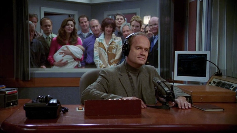 Kelsey Grammer as Dr. Frasier Crane and the cast of Frasier