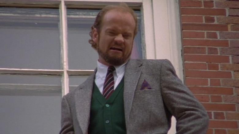 Kelsey Grammer as Dr. Frasier Crane yelling at someone in Cheers