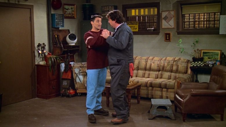 Joey and Treeger practice dancing