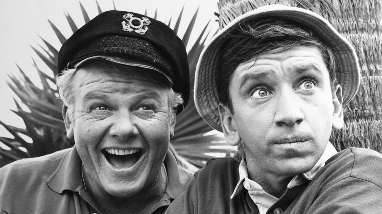 Alan Hale Jr. and Bob Denver in "Gilligan's Island" (1964)