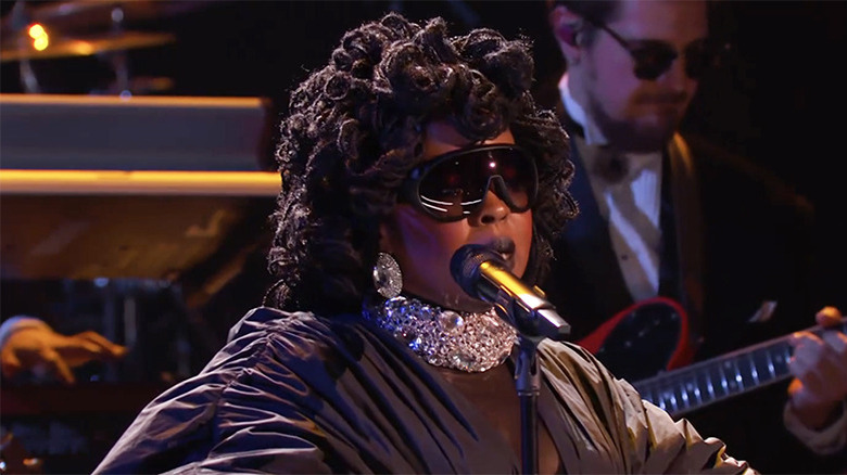 Lauryn Hill performing at the 2026 Grammy Awards