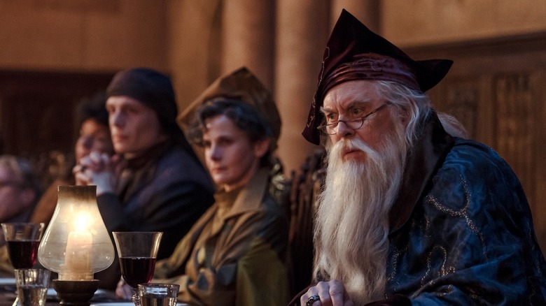 Albus Dumbledore and other professors in Harry Potter and the Philosopher's Stone