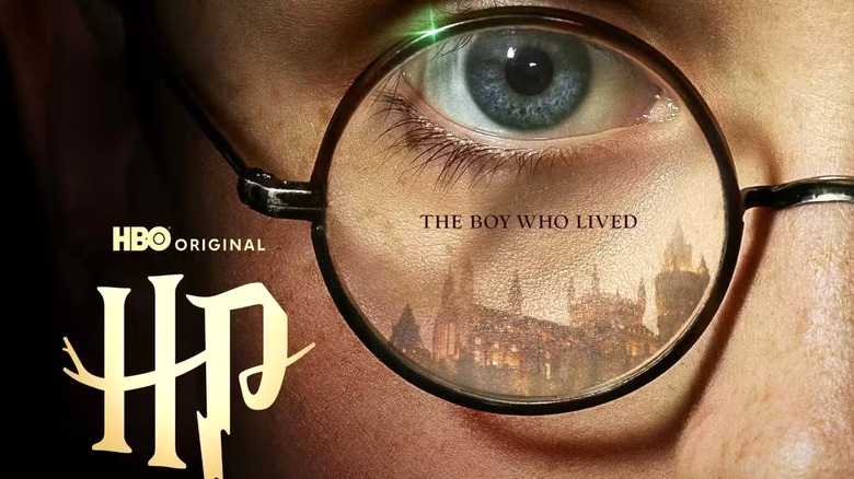 Close-up of the new Hogwarts design in the new HBO promo image for Harry Potter