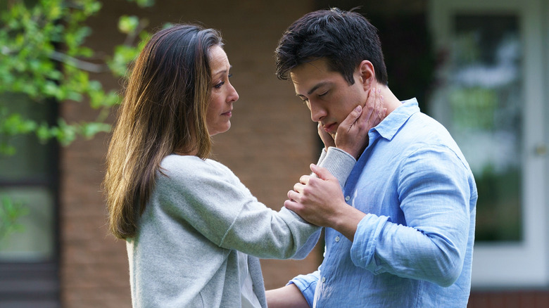 Hudson Williams and Christina Chang in the Season 1 finale of HBO Max's Heated Rivalry