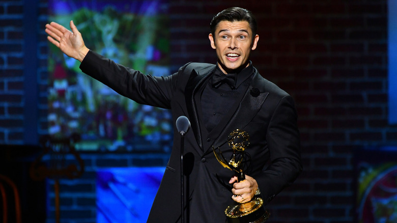Paul Telfer accepting an award at the 2025 Daytime Emmy Awards