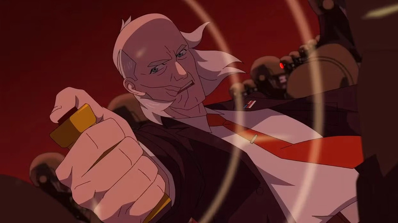 Cecil Stedman activating a device in Invincible.