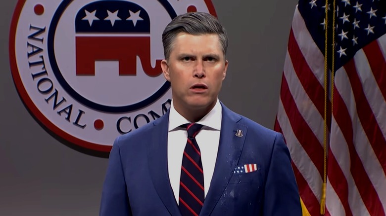 Colin Jost as Pete Hegseth on "Saturday Night Live."