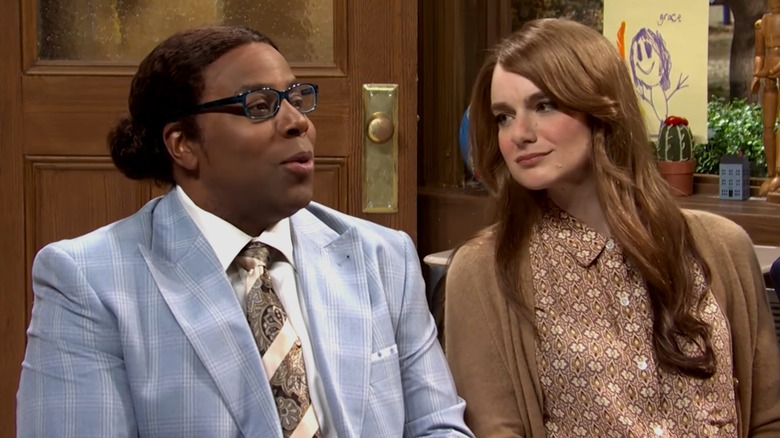 Kenan Thompson and Ashley Padilla in a "Saturday Night Live" sketch