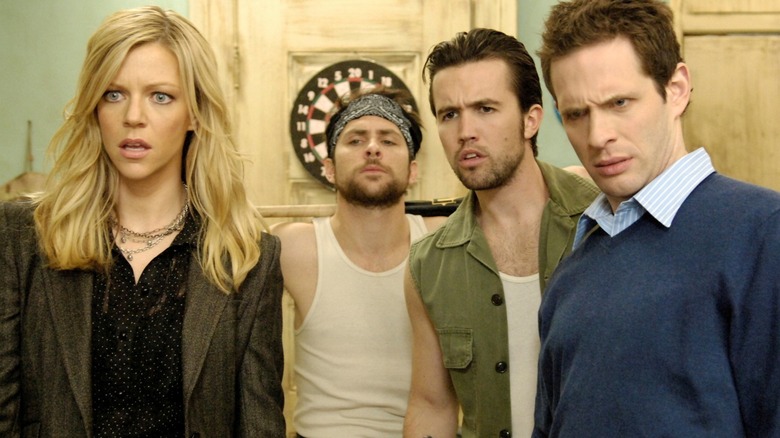 Dee, Charlie, Mac, and Dennis in It's Always Sunny Season 2