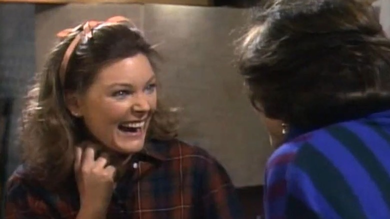 Jane Curtin smiling on Kate and Allie