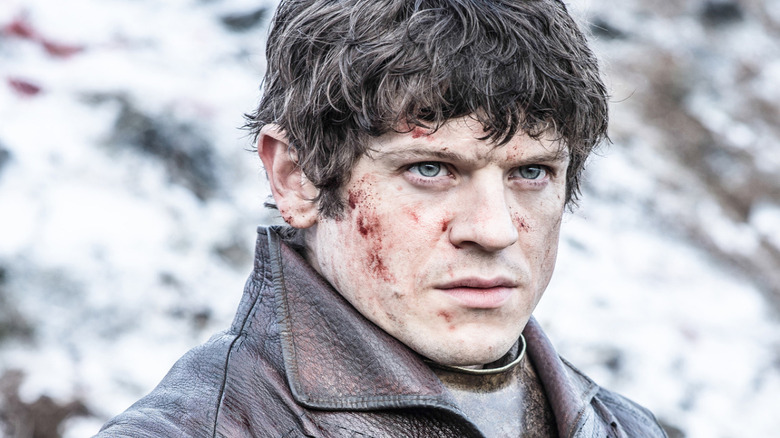 Iwan Rheon's Ramsay Bolton with an intense look in his eyes on Game of Thrones