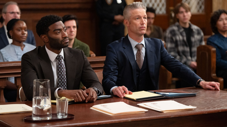 Hawkins and Carisi in Law & Order: SVU