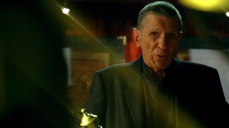 Dr. William Bell speaking in a bar in "Fringe" (2008)