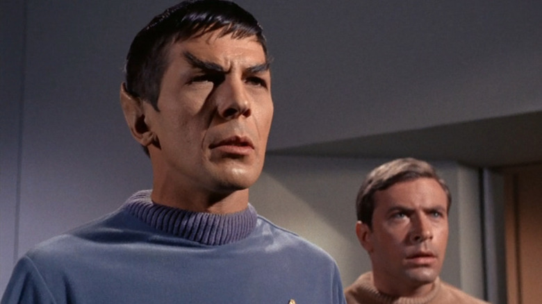 Mr. Spock aboard the Enterprise in Star Trek (1966)