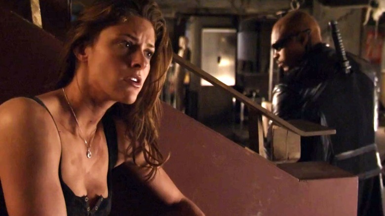 Krista and Blade in "Blade: The Series"