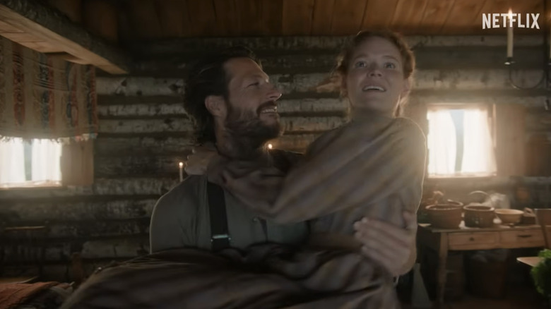 Charles and Caroline in Little House on the Prairie