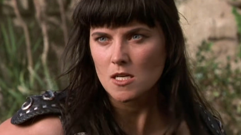 Xena (Lucy Lawless), Xena: Warrior Princess'e çok kötü bakıyor